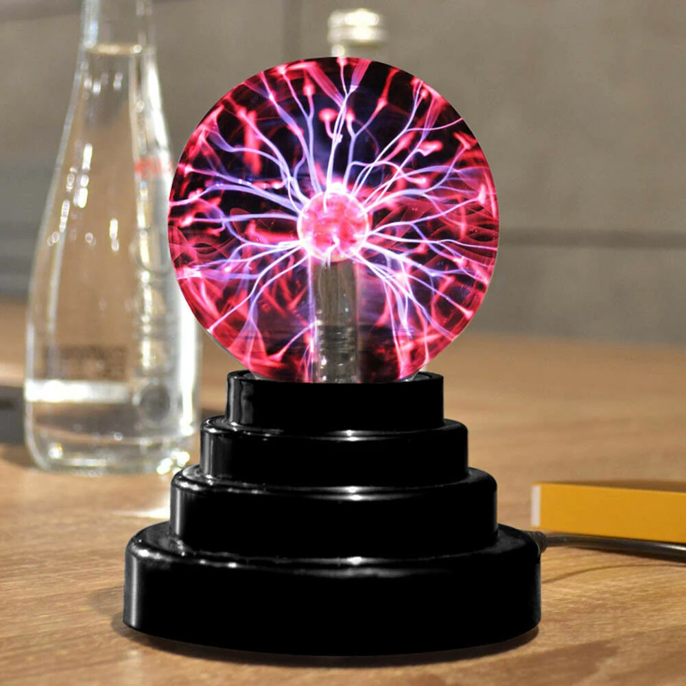 Lava Lamp Light Touch Sensitive Electric USB Battery Magic Plasma Static Ball