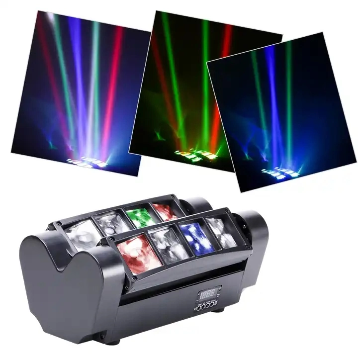 8X3watt PRO Stage Disco DJ Wedding Party Adj on-X 8-Eye Sharpy 8X3w RGBW LED Mini Spider Beam Light