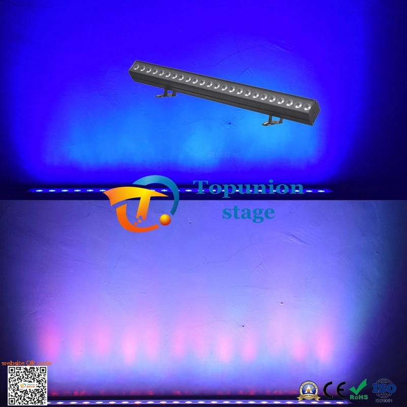 24PCS*3W Outdoor RGB Color LED RGBWA UV Waterproof LED Wall Wash Bar Light