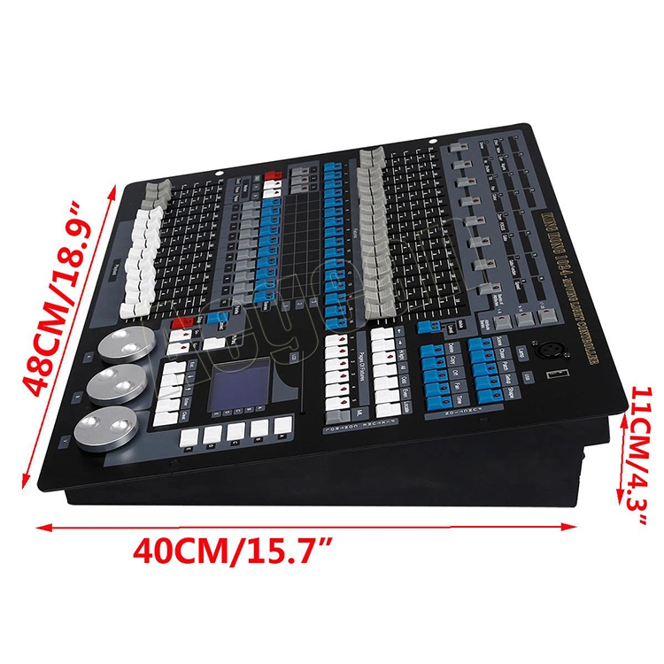 DJ Stage Lighting Dimmer Console Equipment Kong King 1024 DMX Controller with Road Case