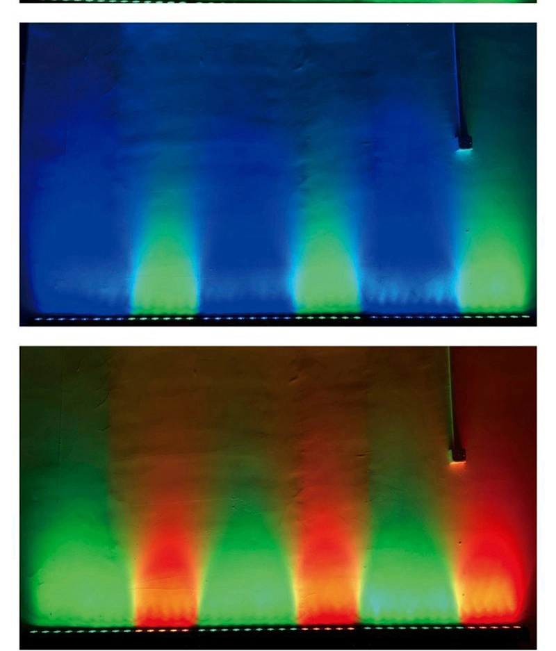 24PCS*3W Outdoor RGB Color LED RGBWA UV Waterproof LED Wall Wash Bar Light