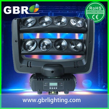 Gbr LED舞台照明ムービングヘッドビーム8x10W各RGBW 4 in 1 LEDスパイダーライト