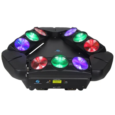 9X10W 4in1 RGBW LEDビームを備えたミックスカラースパイダーLEDムービングヘッドステージライト