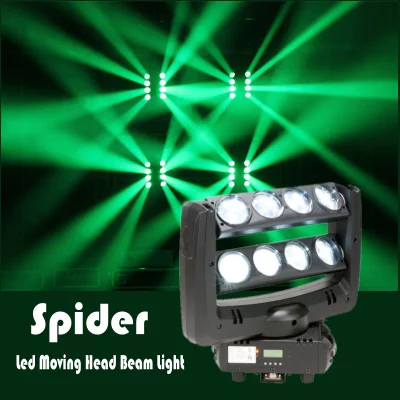 8*10W RGBW LED スパイダービーム移動ヘッドライトクラブ照明 DJ 照明用