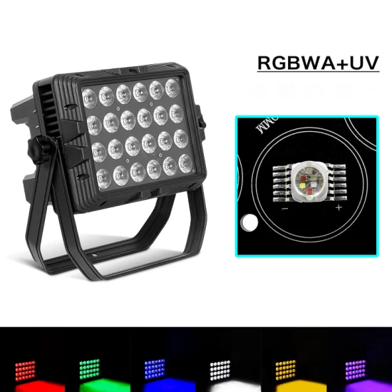 卸売 DJ ステージバー KTV ナイトクラブディスコ機器 LED ウォッシュ 24 個 24X10W 4in1 RGBW IP65 防水屋外フラット PAR 缶ウォールウォッシャープロジェクター光効果